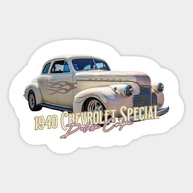 1940 Chevrolet Special Deluxe Coupe Sticker by Gestalt Imagery